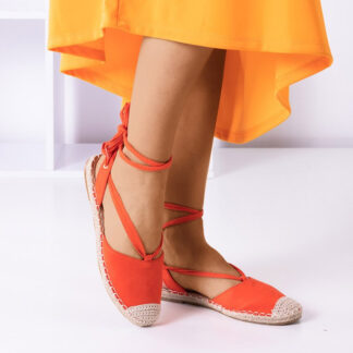 Espadrile portocalii pentru femei Ninah - Pantofi