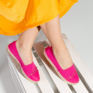 Espadrile de damă fucsia cu stele Fraus - Încălțăminte