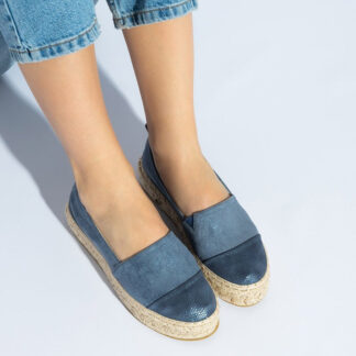 Espadrile femei bleumarin cu decor Tinika - Încălțăminte