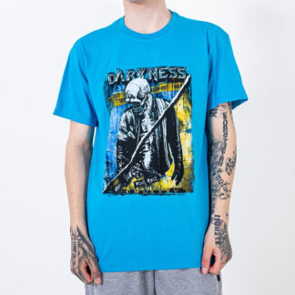 Tricou bărbătesc din bumbac albastru deschis - Îmbrăcăminte