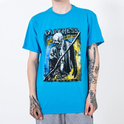 Tricou bărbătesc din bumbac albastru deschis - Îmbrăcăminte