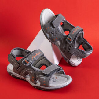 Sandale gri pentru copii cu Velcro Roser - Pantofi