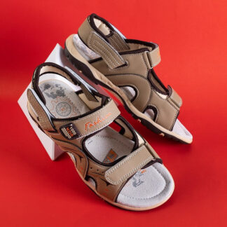 Sandale bej pentru copii cu Velcro Roser - Pantofi