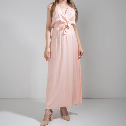 Rochie maxi pentru femei roz - Îmbrăcăminte