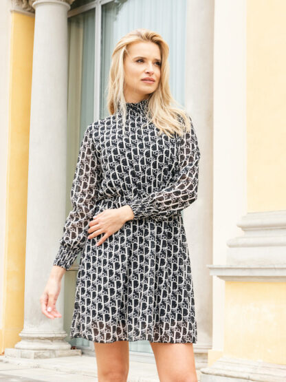 Rochie cu blugi cu model - Îmbrăcăminte