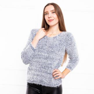 Pulover bleumarin cu lanț pentru femei - Îmbrăcăminte