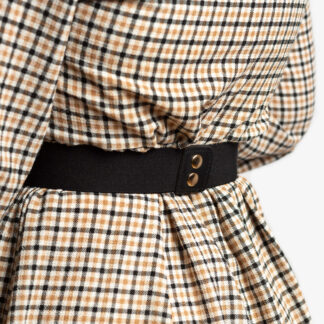 Cureaua Neagra Elastica pentru Dama cu Lant Auriu - Accesorii