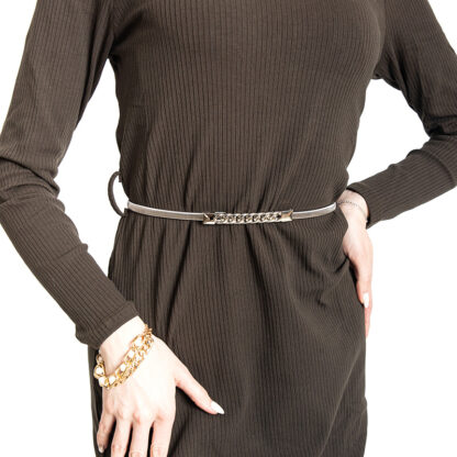 Curea argintie pentru dama - Accesorii