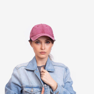 Șapcă de damă din denim maro - Accesorii