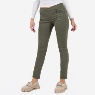 Treggings dama Olive - Imbracaminte