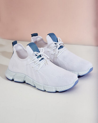 Pantofi sport dama Baym alb si albastru - Incaltaminte
