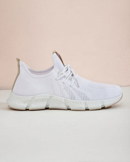 Pantofi sport alb si bej pentru dama Baym - Incaltaminte