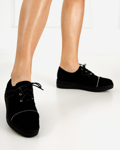 Pantofi negri de dama Rilly- Incaltaminte