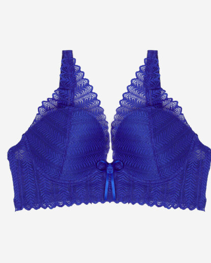 Sutien pentru dama din dantela cobalt - Lenjerie intimă