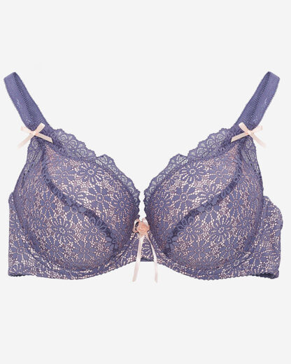 Sutien din dantela violet-roz pentru dama - Lenjerie intima