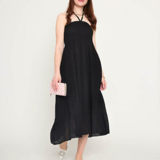 Rochie midi neagra PLUS SIZE - Imbracaminte