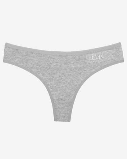 Tanga dama gri din bumbac - Lenjerie intima