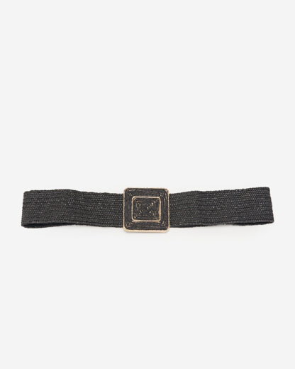 Cureaua Elastica Impletita Neagra Dama - Accesorii