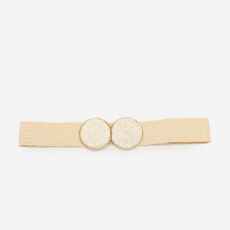 Cureaua dama elastica impletita crem - Accesorii