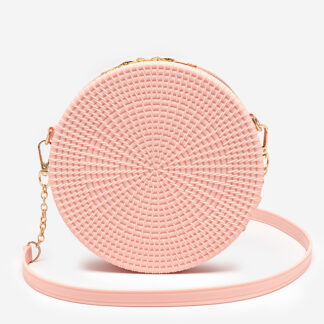 Geanta de dama roz deschis cu embosare - Accesorii