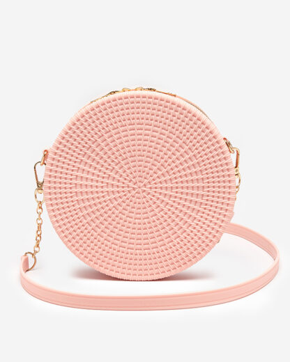 Geanta de dama roz deschis cu embosare - Accesorii