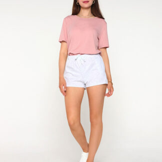 Pantaloni scurți sport de damă gri deschis - Îmbrăcăminte