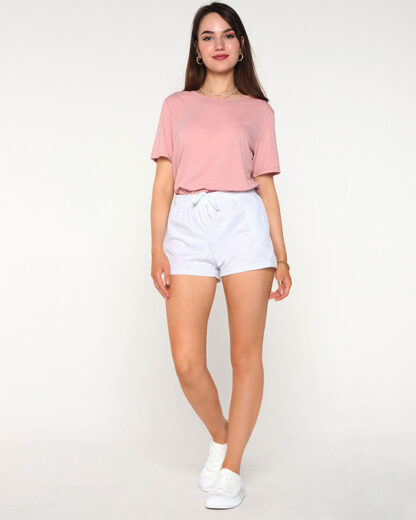 Pantaloni scurți sport de damă gri deschis - Îmbrăcăminte