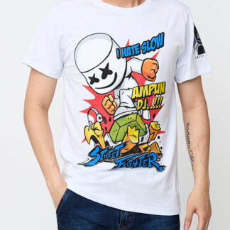 Tricou bărbătesc cu imprimeu alb - Îmbrăcăminte