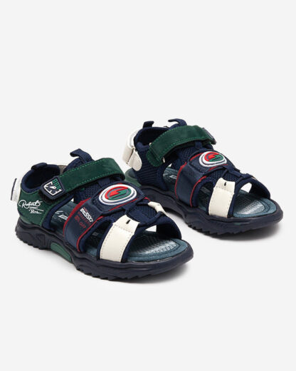 Sandale pentru băieți bleumarin și verde cu Velcro Roser-Footwear