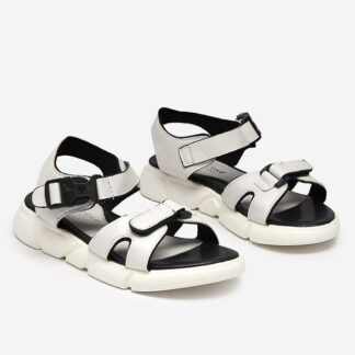 Sandale strălucitoare pentru copii în Leepe-Shoes alb