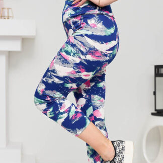 Leggings 3/4 dama cu model bleumarin verde - Imbracaminte