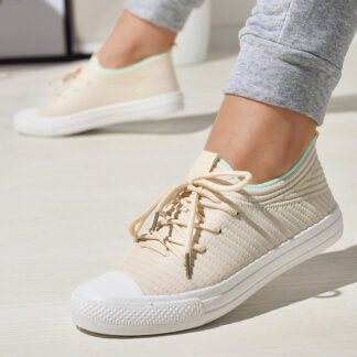 Royalfashion Bej adidași cu nervuri pentru femei Manfer