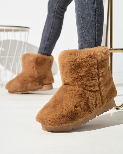 Cizme de zăpadă pentru femei de culoare camel Ottola- Footwear