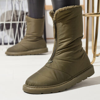 Cizme de damă verde închis a'la cizme de zăpadă Tirigga- Footwear