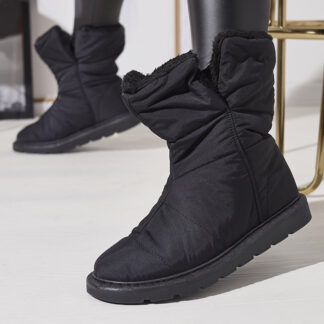 Negru cizme pentru femei a'la cizme de zăpadă Kalioli- Footwear
