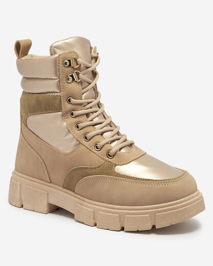 Cizme de vânătoare izolate maro deschis pentru femei Kasemi- Footwear