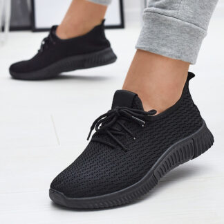 Pantofi sport din material textil pentru femei Negru Vobbu- Footwear