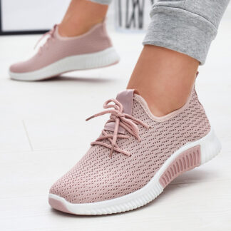 Pantofi sport din material textil pentru femei roz Vobbu- Footwear
