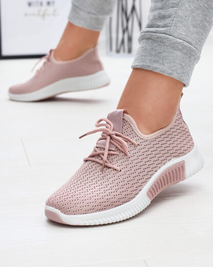 Pantofi sport din material textil pentru femei roz Vobbu- Footwear