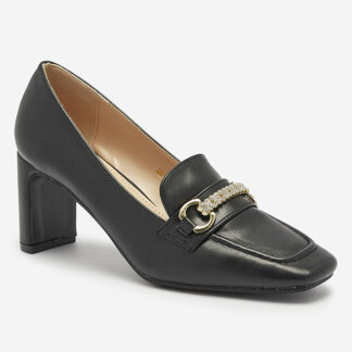 Pantofi negri stil mocasin pentru femei Kolalic- Footwear