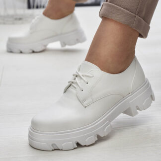 Cizme de damă albe Delgor- Footwear