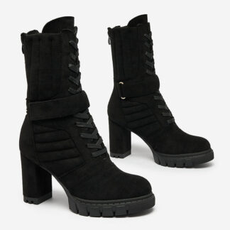Royalfashion Cizme stiletto Sehhra izolate pentru femei negre