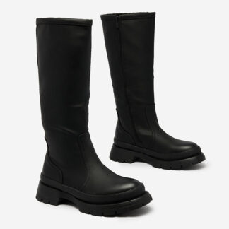 Royalfashion Cizme mate de damă, negre Jegerha