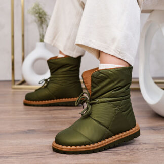 Royalfashion Cizme de zăpadă slip-on de damă în verde Nevonsis