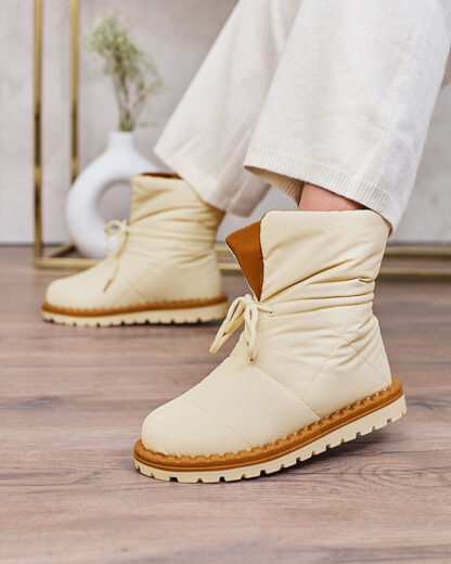 Royalfashion Cizme de zăpadă slip-on de damă, bej Nevonsis