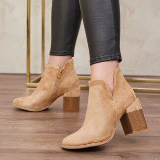 Royalfashion Cizme stiletto Ricteas maro deschis pentru femei