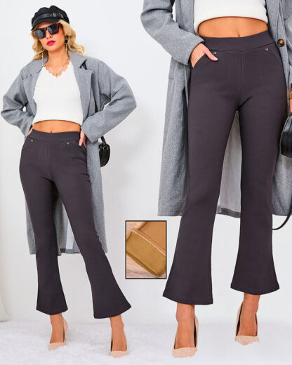 Royalfashion jambiere din piele ecologică a'la bells negru pentru femei a'la bells