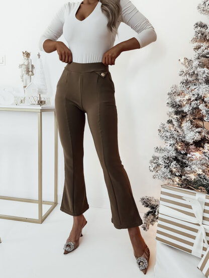 Royalfashion jambiere din piele ecologică a'la bells negru pentru femei a'la bells