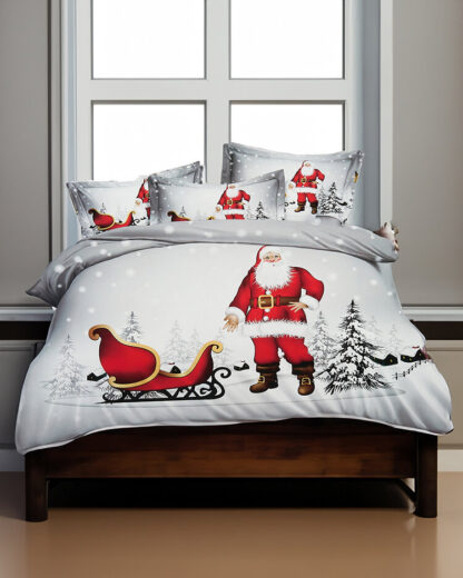 Royalfashion Lenjerie de pat de Crăciun 140x200 set de 4 PIEȚE