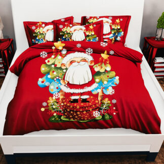 Royalfashion Set de lenjerie de pat cu model 200x220 set de 3-PART